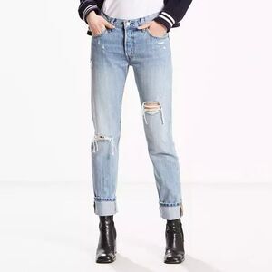 Levi's Light Blue Straight Leg Jeans